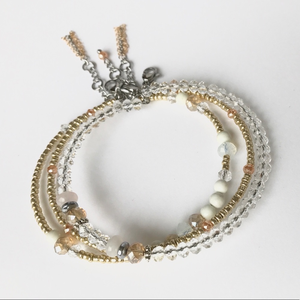 NWT✨Beautiful 3 Row Bangle Bracelet Set✨